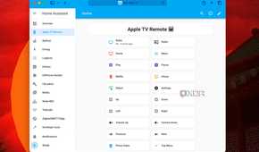 Screenshot of Apple TV Remote as a dashboard in Home Assistant