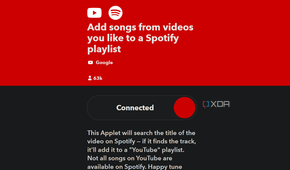 applet on ifttt to send liked youtube songs to spotify playlist