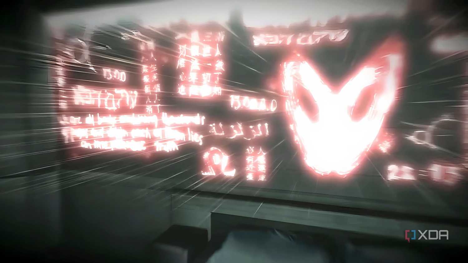 An image from the game Assassins' Creed 2, showing glowing red squiggles on the wall.