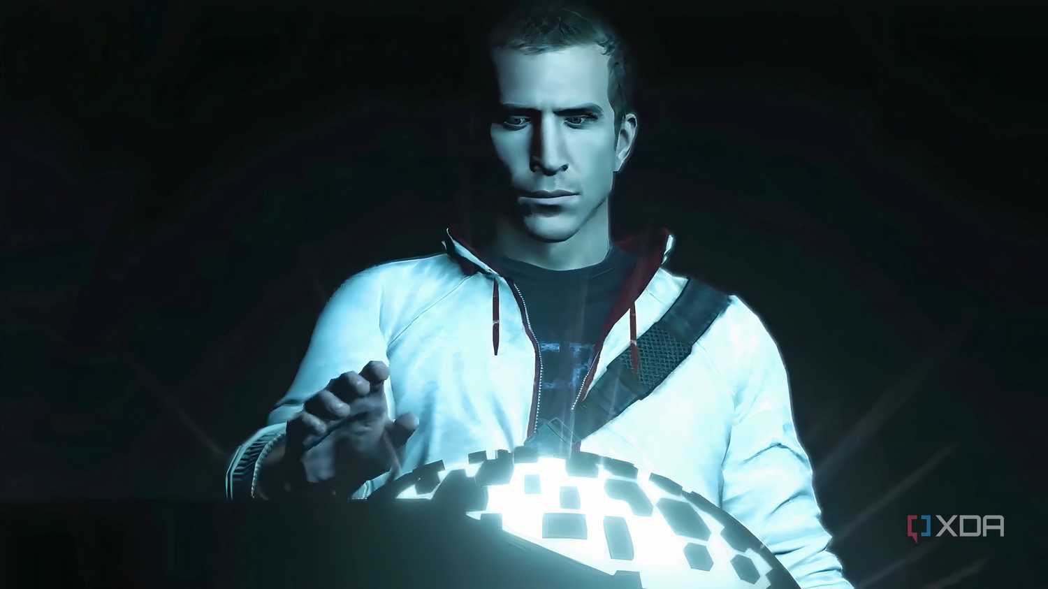 A screenshot from Assassin's Creed 3, showing Desmond Miles.
