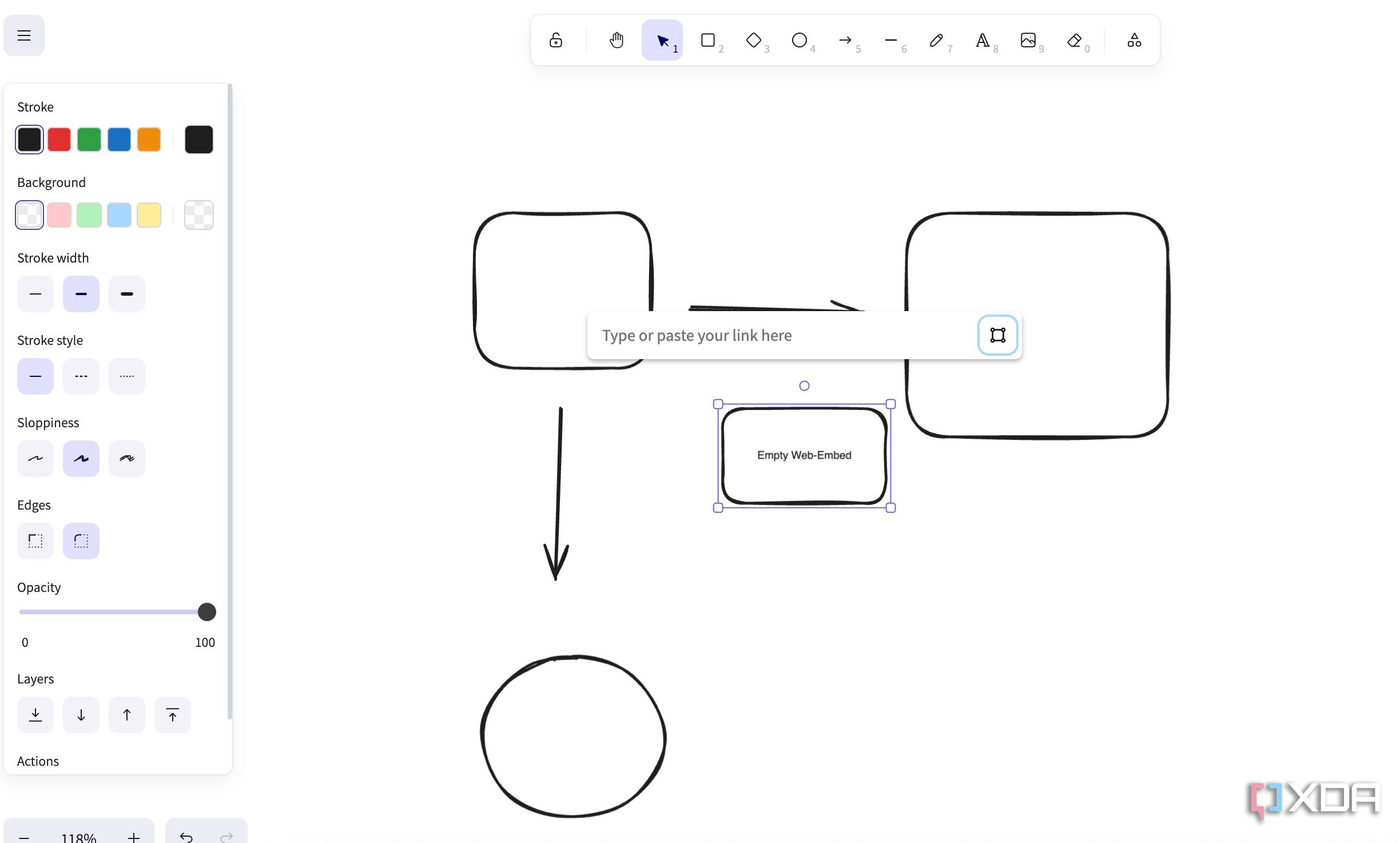 screenshot of Excalidraw