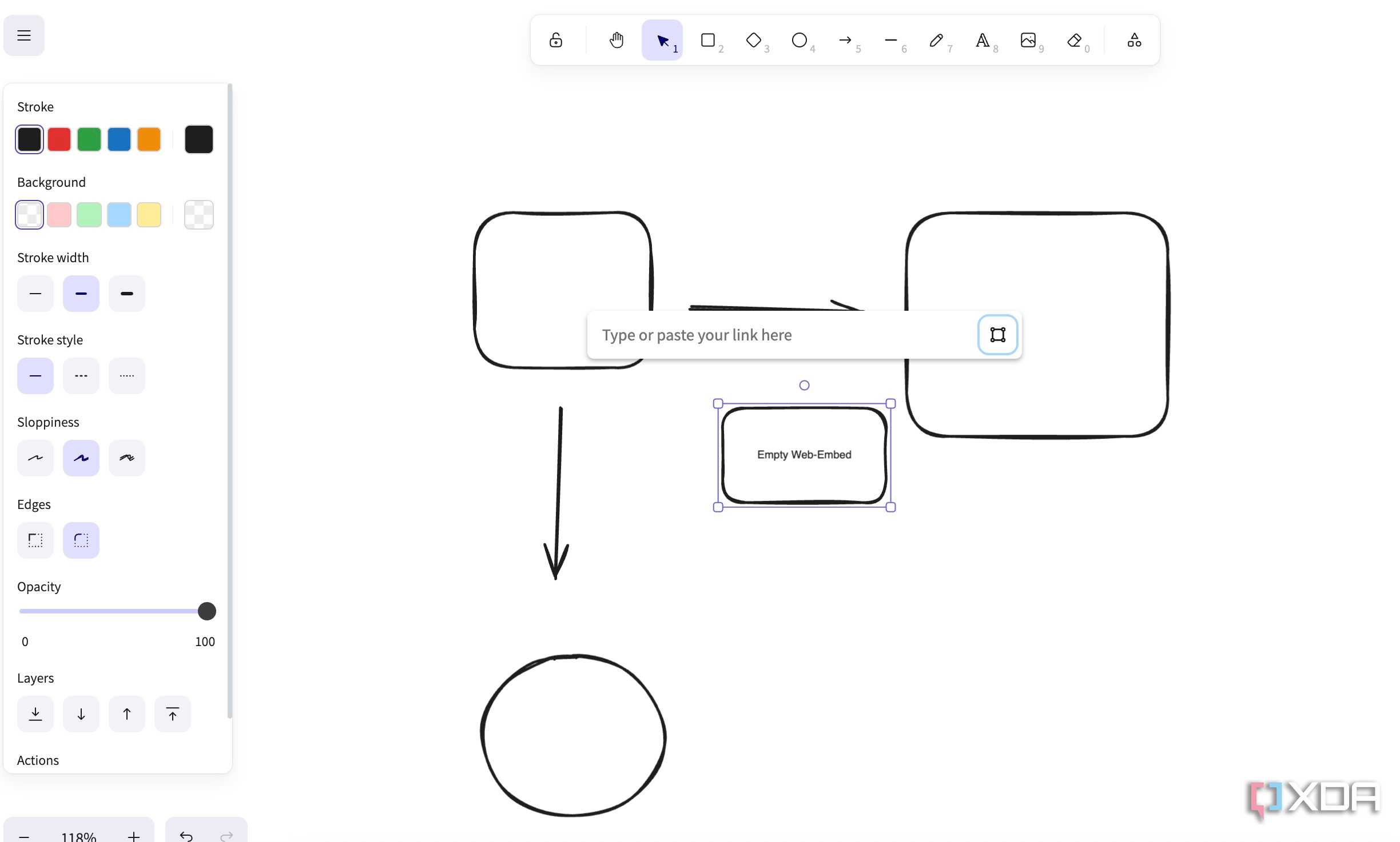 screenshot of Excalidraw