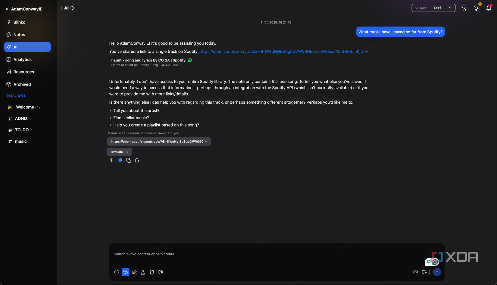 Blinko RAG AI notes