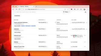 Click machine name from Tailscale Dashboard