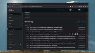 The Network logs section in Cockpit