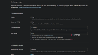 configuring csv import in firefly iii
