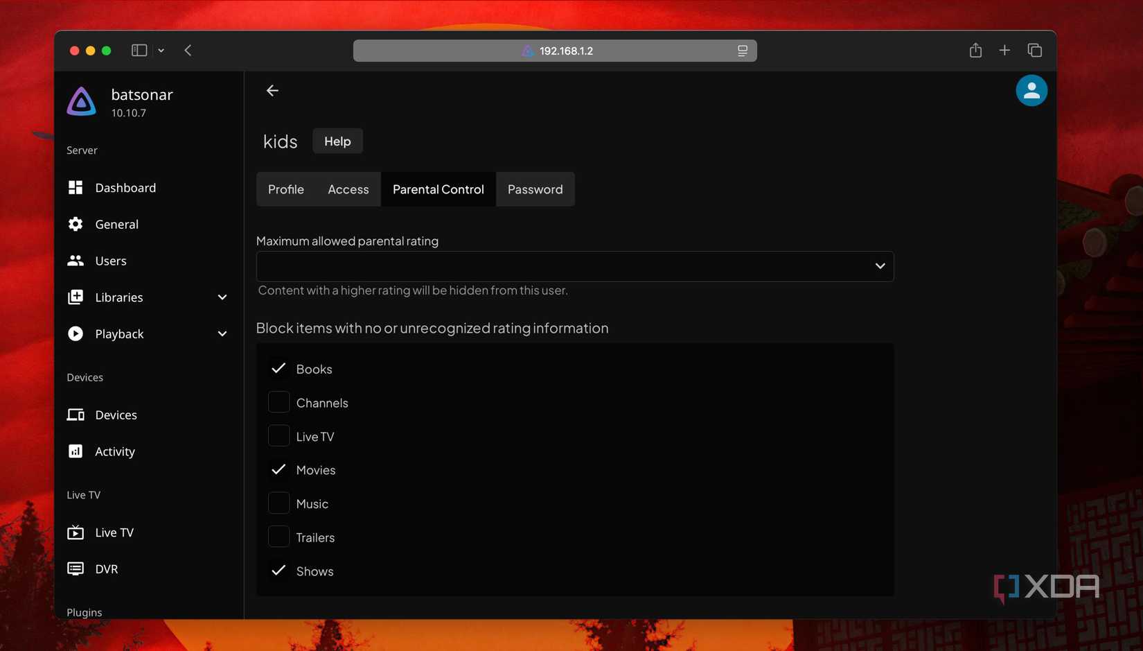 Create multiple user accounts to manage access to the media library