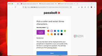 Creating strong tokens for passphrases in Passbolt
