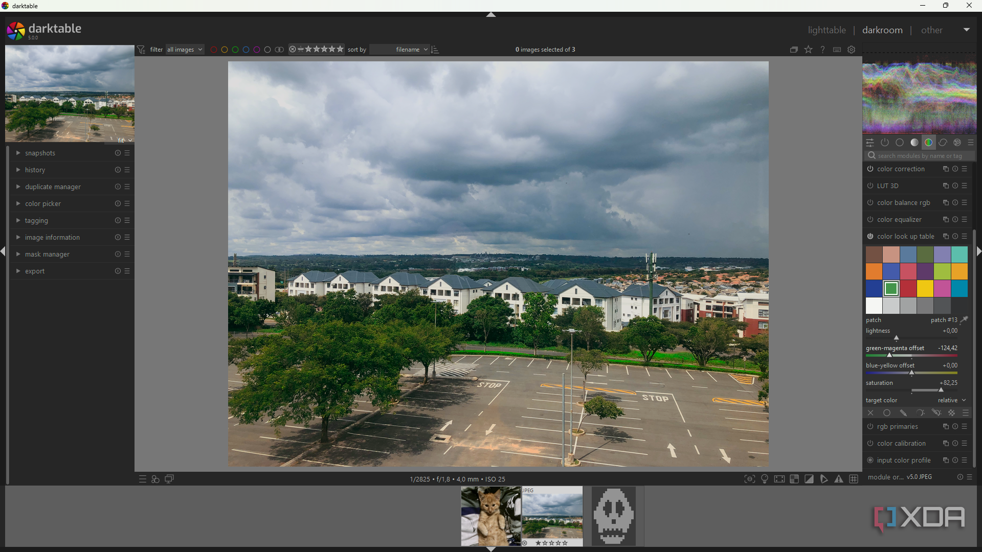 Darktable Color Lookup Table