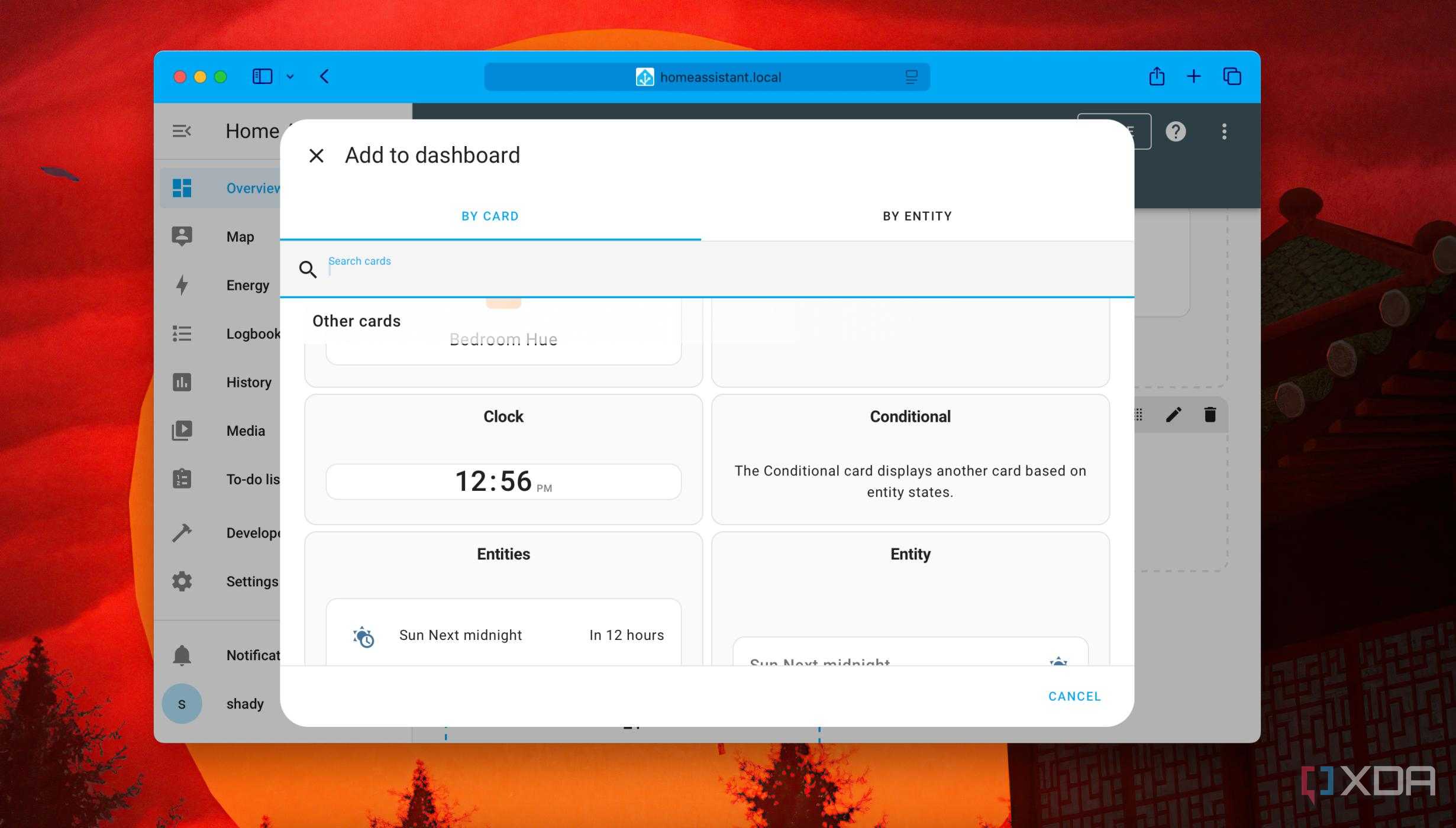 Different cards styles for adding to dashboard in Home Assistant
