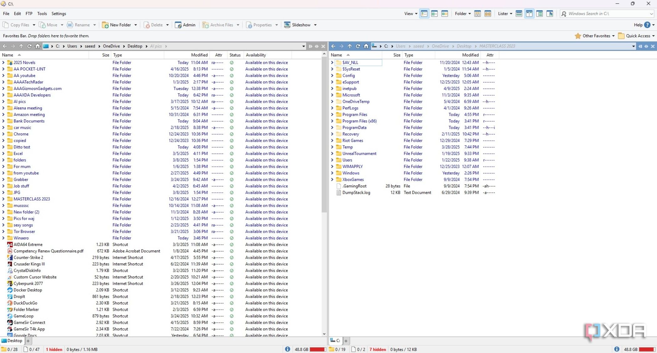 I use this app instead of File Explorer for managing my Windows folders