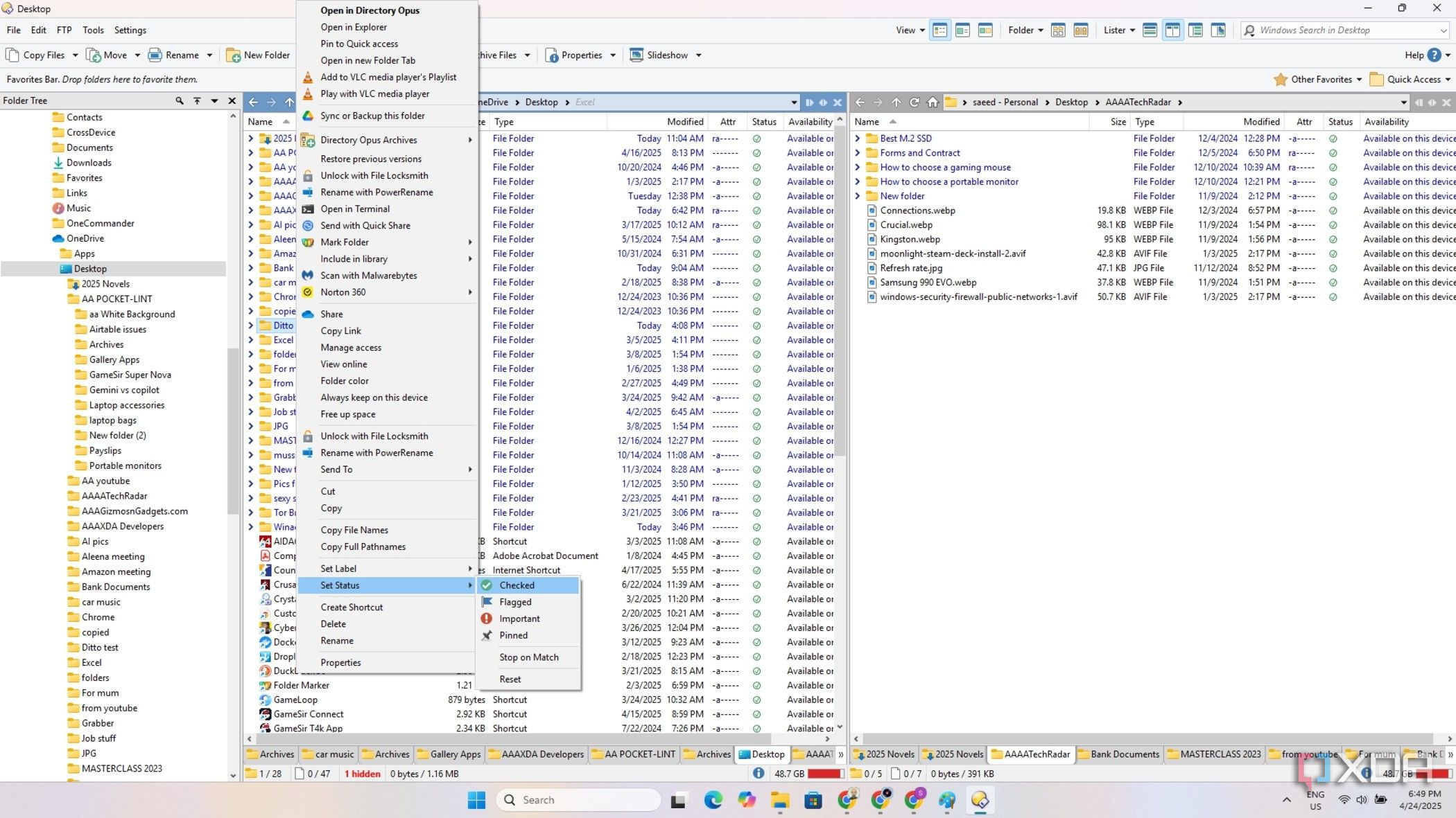 I use this app instead of File Explorer for managing my Windows folders