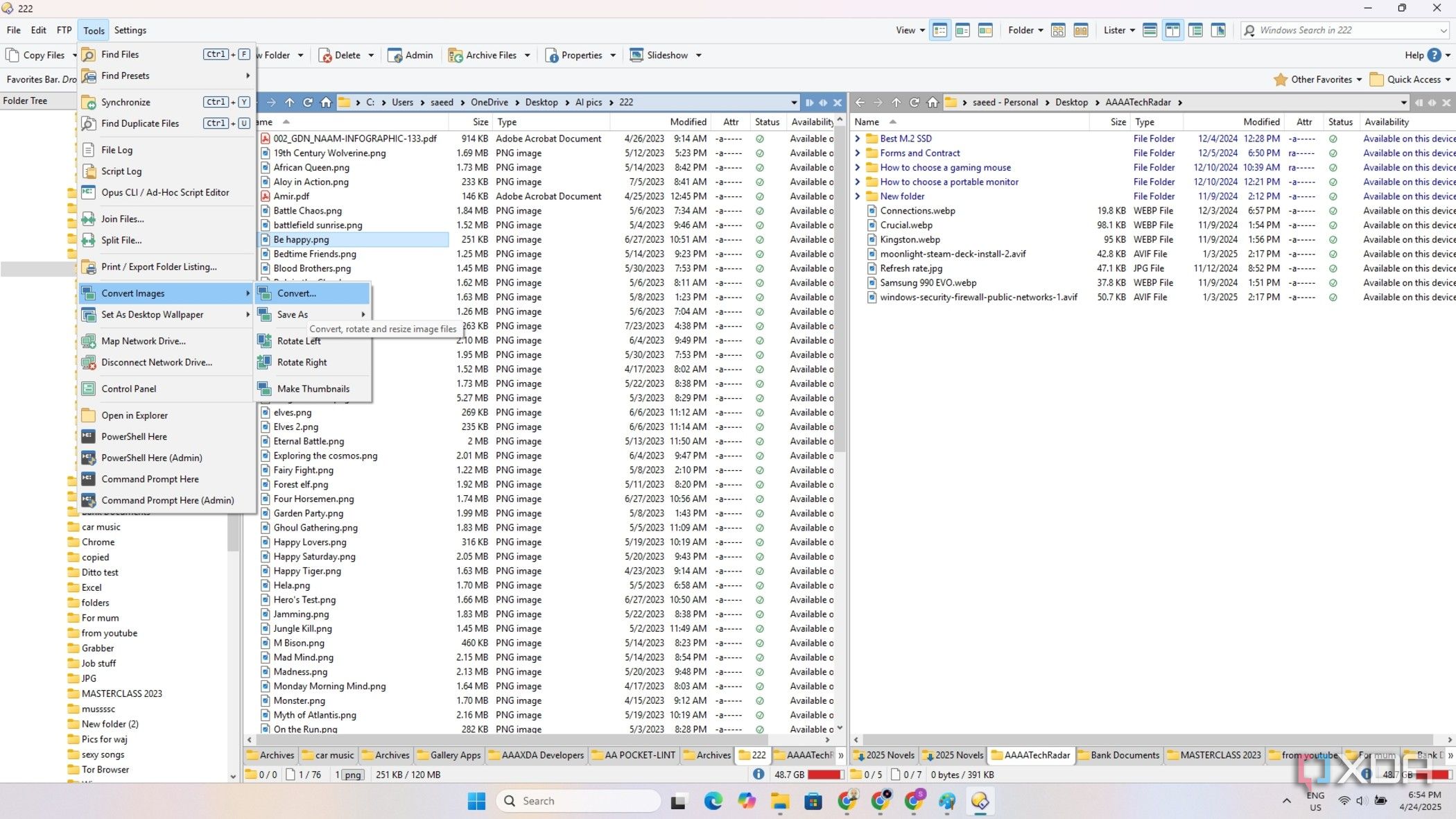 I use this app instead of File Explorer for managing my Windows folders
