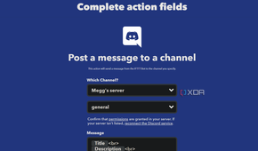 discord message server channel action on ifttt