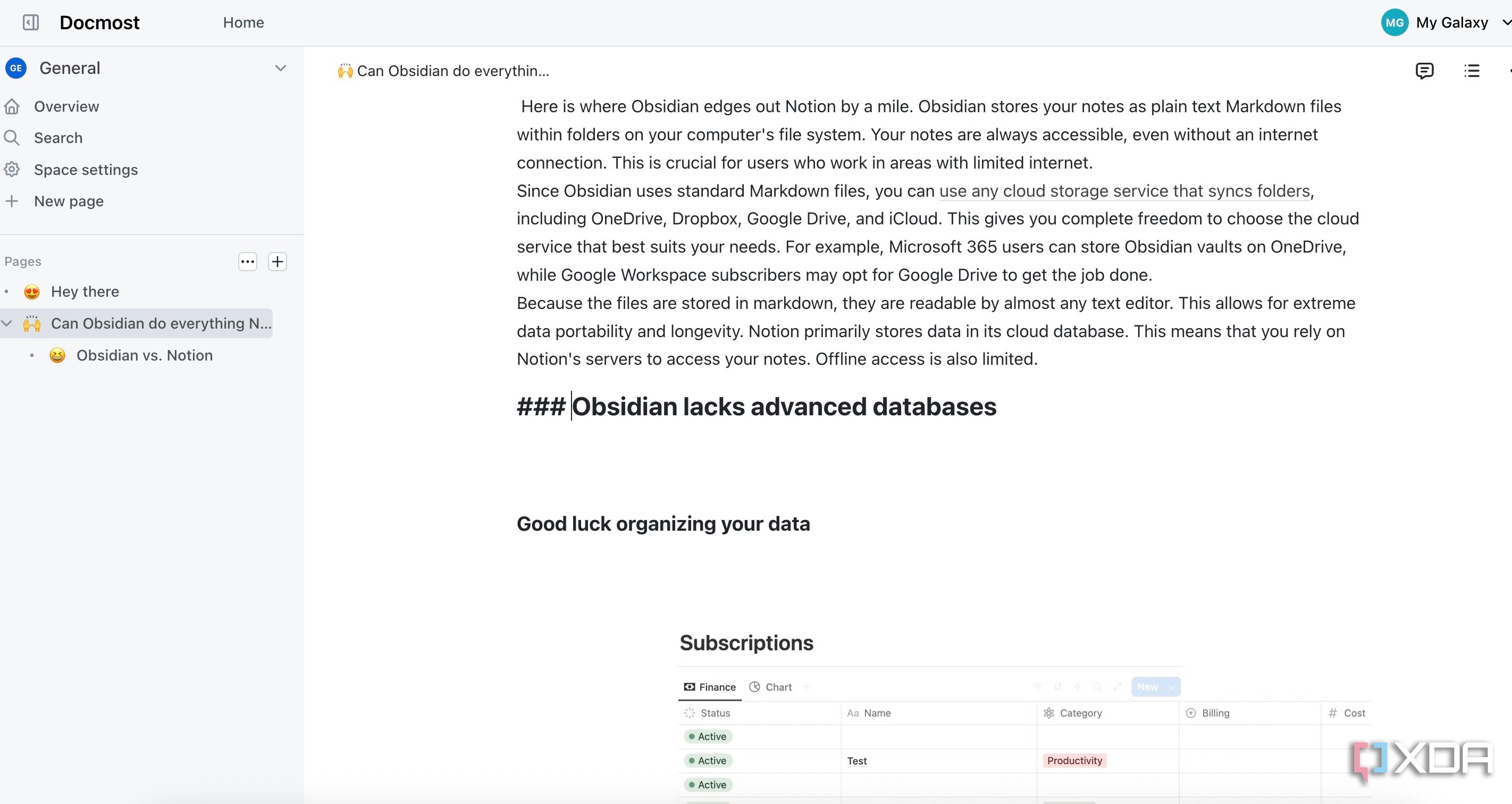 Docmost markdown
