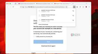 Auto-download of recovery kit for accounts after sign up in Passbolt