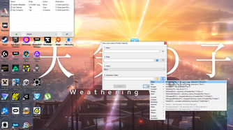 Setting folder rules in DropIt.