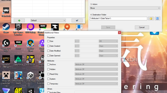 Setting Filters in DropIt.