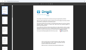 An example of the DropIt guide.