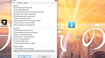DropIt options menu.
