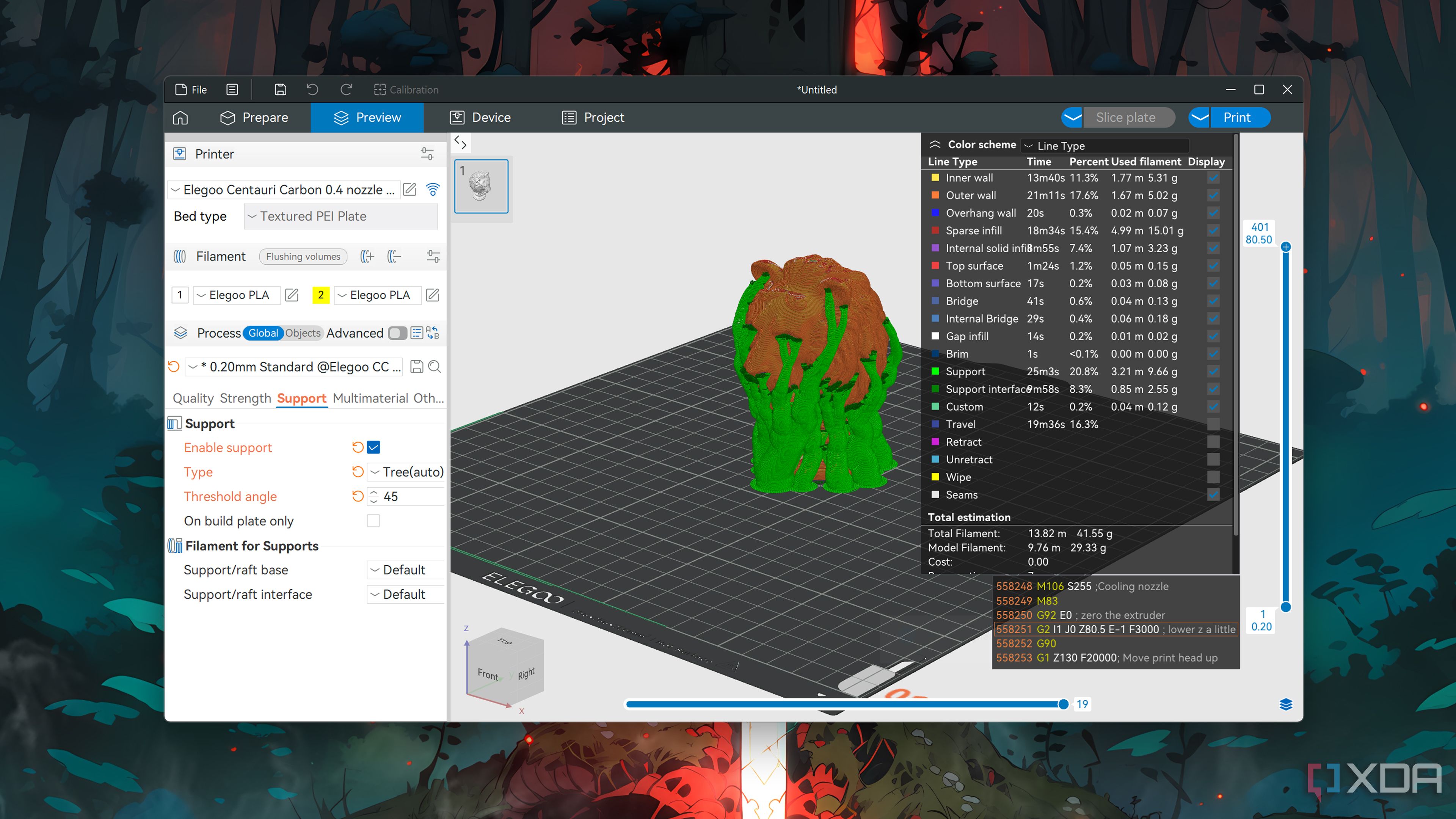 The Elegoo Slicer app