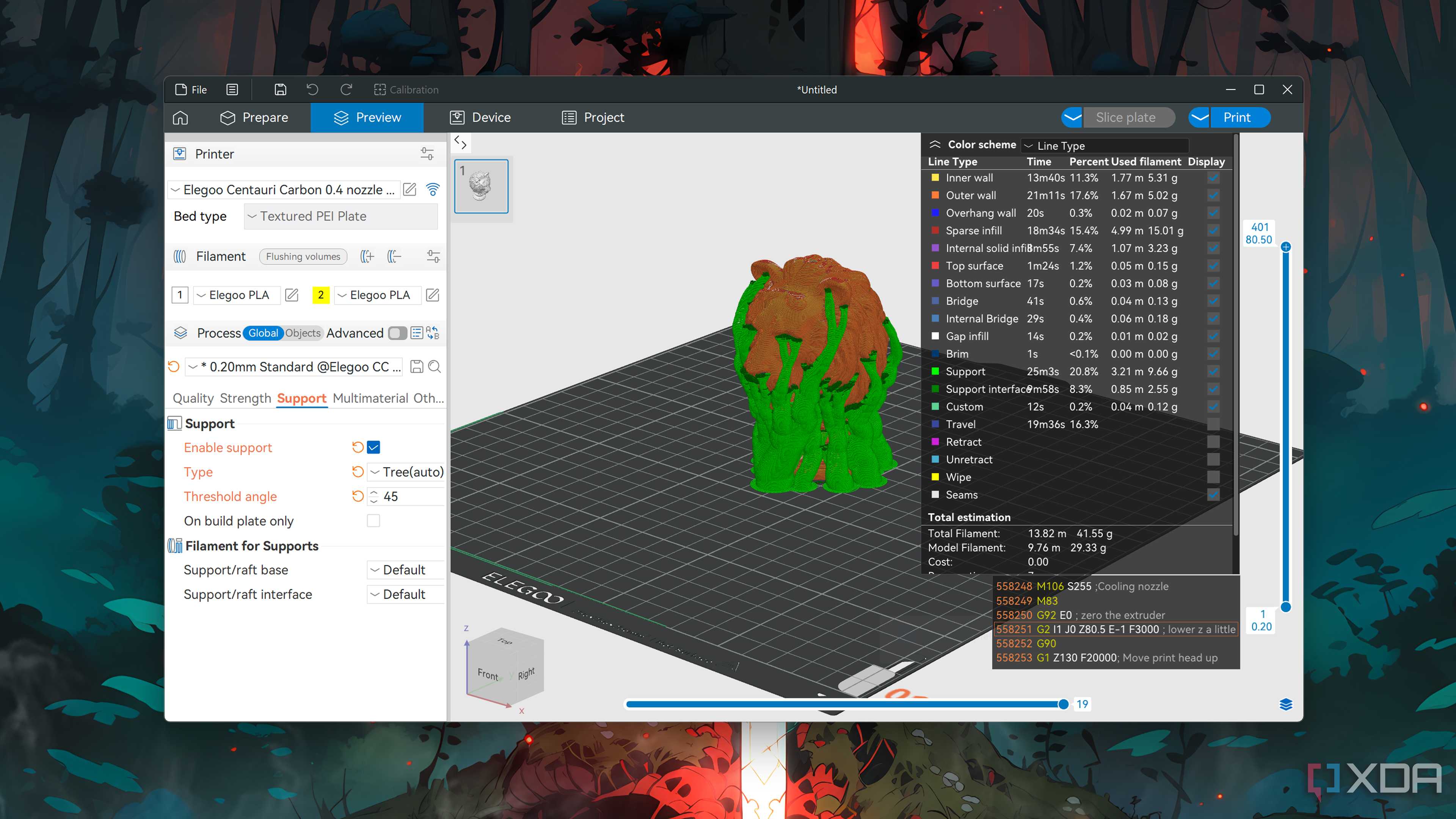 The Elegoo Slicer app