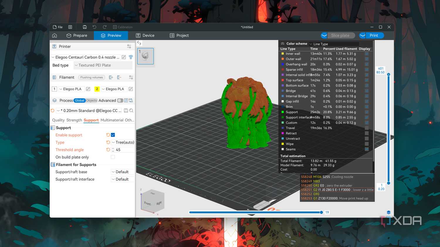The Elegoo Slicer app