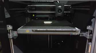 The build plate on the Elegoo Centauri Carbon