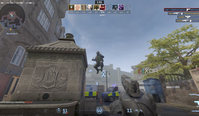 A screenshot highlighting casual Counter-Strike 2 Deathmatch gameplay.