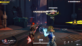 A screenshot highlighting a killstreak in casual Marvel Rivals gameplay.