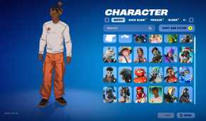An image from the game Fortnite, showing late artist Juice Wrld as a selectable character.