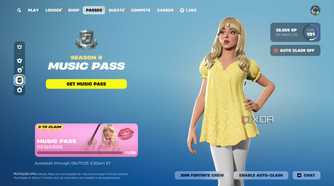 An image from the game Fortnite, showing Sabrina Carpenter in a yellow sundress.