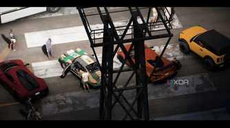 The opening of Forza Horizon 5, showing all four cars in the opening.