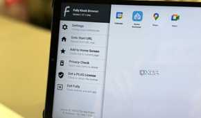 fully kiosk browser menu bar