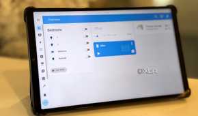 fully kiosk displaying home assistant