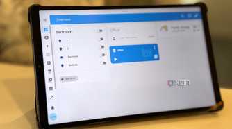 fully kiosk displaying home assistant