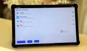 fully kiosk showing setup of custom launcher
