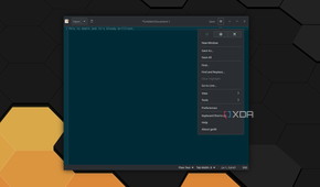 Gedit menu