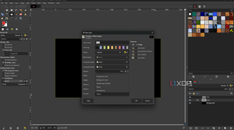 GIMP create new pattern layer