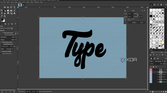 GIMP default layout