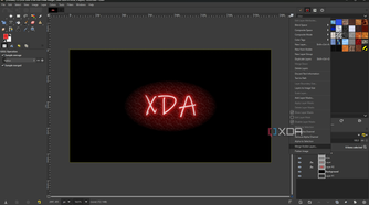 GIMP merging layers