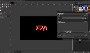 GIMP modify Gaussian blur