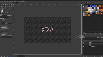 GIMP select pattern fill