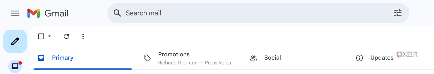 Gmail's Primary, Promotions, Social, and Updates category