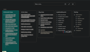 a google keep page with sticky notes