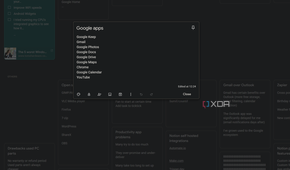 a google keep text note with google apps