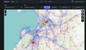 heatmap for cape town in dawarich