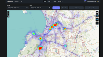 heatmap for cape town in dawarich
