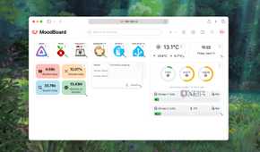 A Screenshot of resizing app tiles in a Homarr dashboard
