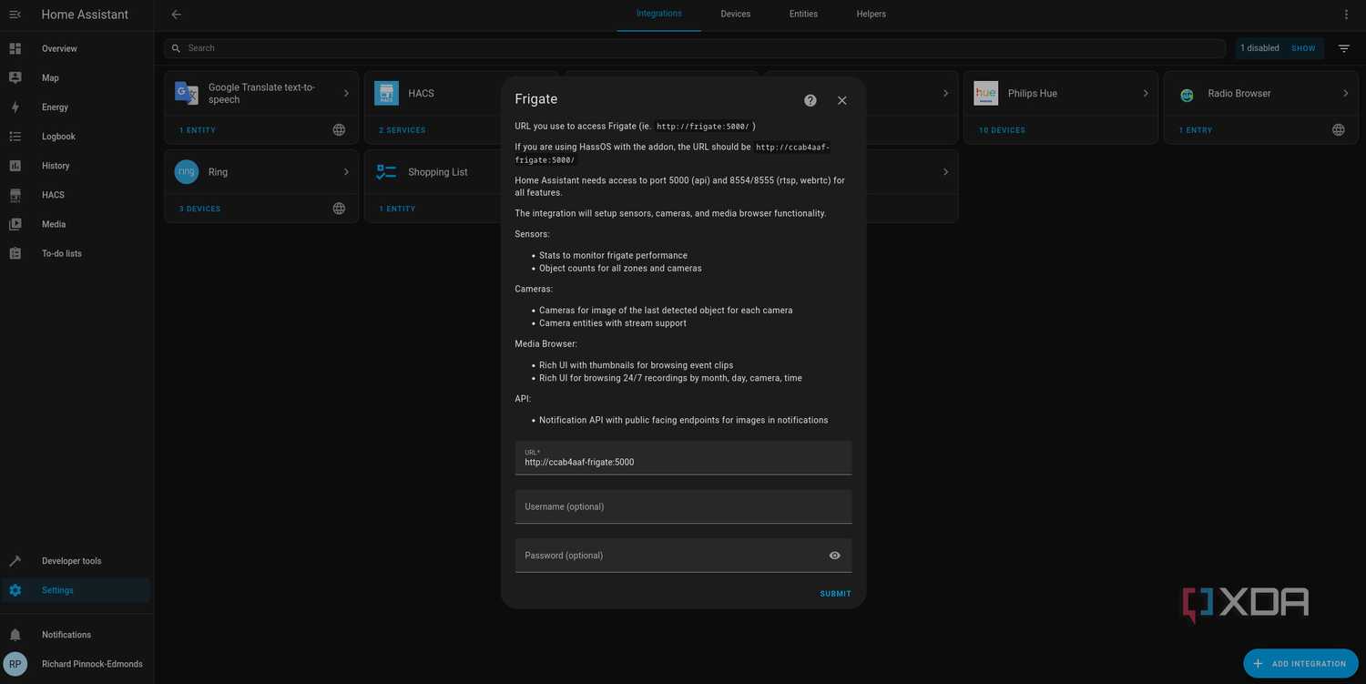 Installing Frigate on Home Assistant through HACS